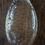 Vintage glass fish dish