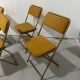 Série de 4 chaises pliantes Lafuma vintage des années 60