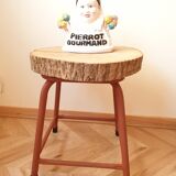 Vintage Solid Oak Stool