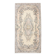 3x7 Cream & Brown Oriental Vintage Rug, 108x207Cm