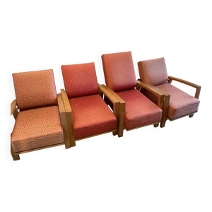 4 fauteuils inclinables - modernistes