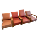 4 modernist reclining chairs circa 1950
