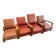 4 modernist reclining chairs circa 1950