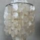 Vintage capiz pendant lamp