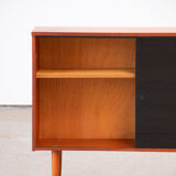 Vintage teak and glass sideboard 114cm