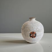 Bitossi by Aldo Londi Chamotte Ball Vase, Italy, 1960s