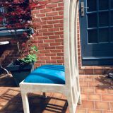 Vintage chairs and white marble design