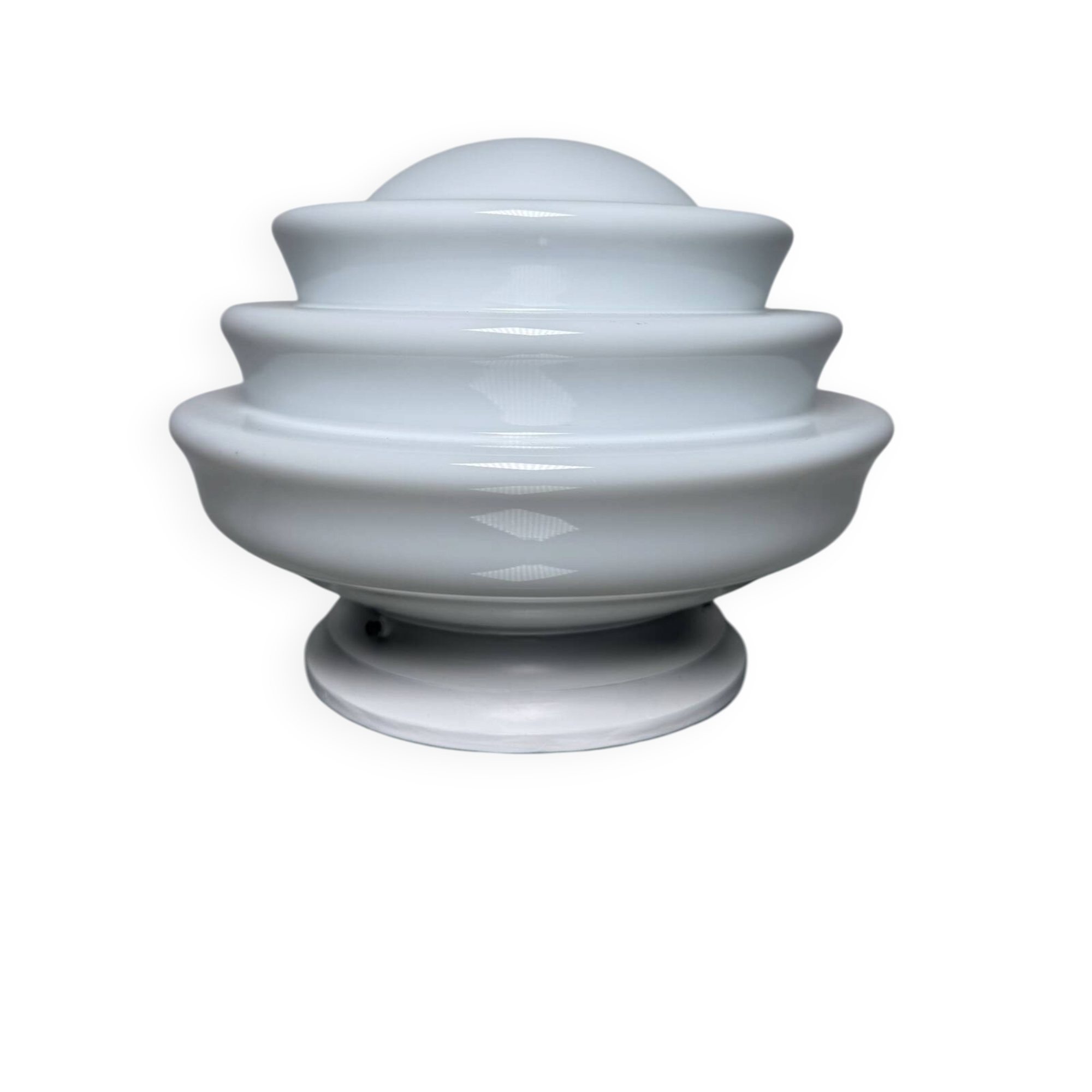 Lampe opaline skyscraper Art Déco