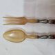 Horn salad servers