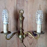 Applique double en bronze, style louis XVI