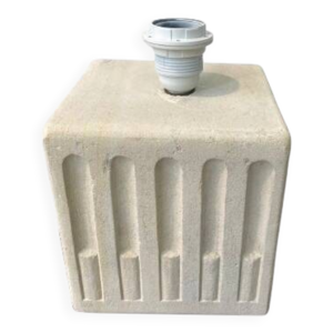 Pied de lampe en pierre - blanche