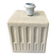 White stone lamp base