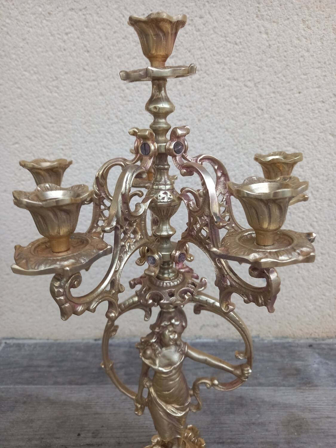 Bronze candelabra