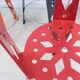 Suite de 6 chaises post-modernes en métal laqué artifort années 2000
