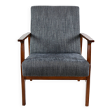 Vintage Black Club Armchair, 1970s