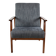 Vintage Black Club Armchair, 1970s
