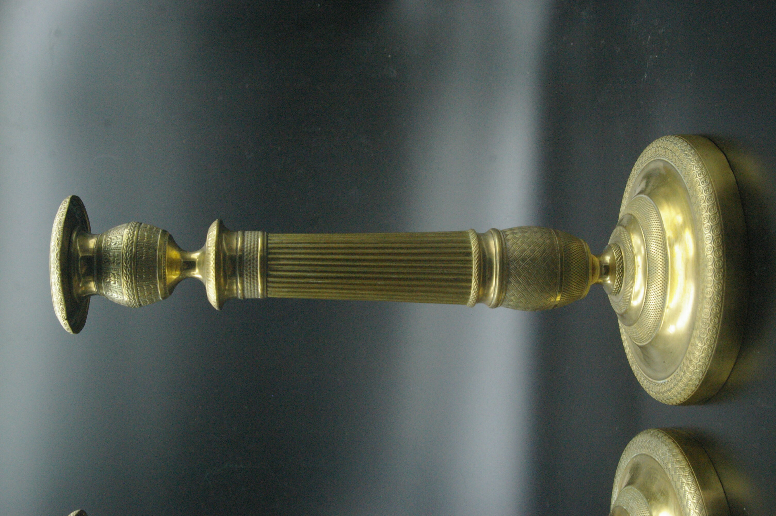 Candleholders in brass