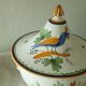 Earthenware tureen floral bird decoration nevers la rochelle?