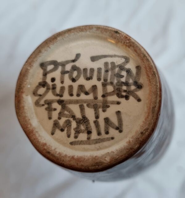Vase céramique P.Fouillen de 1940/50 Quimper