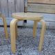 Pair of scandinavian vintage children's stool the