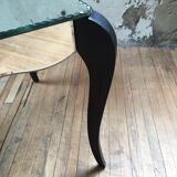 Bevelled mirror coffee table