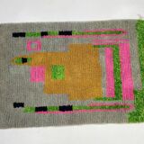 Traditional Berber rug in natural wool 3x2 m