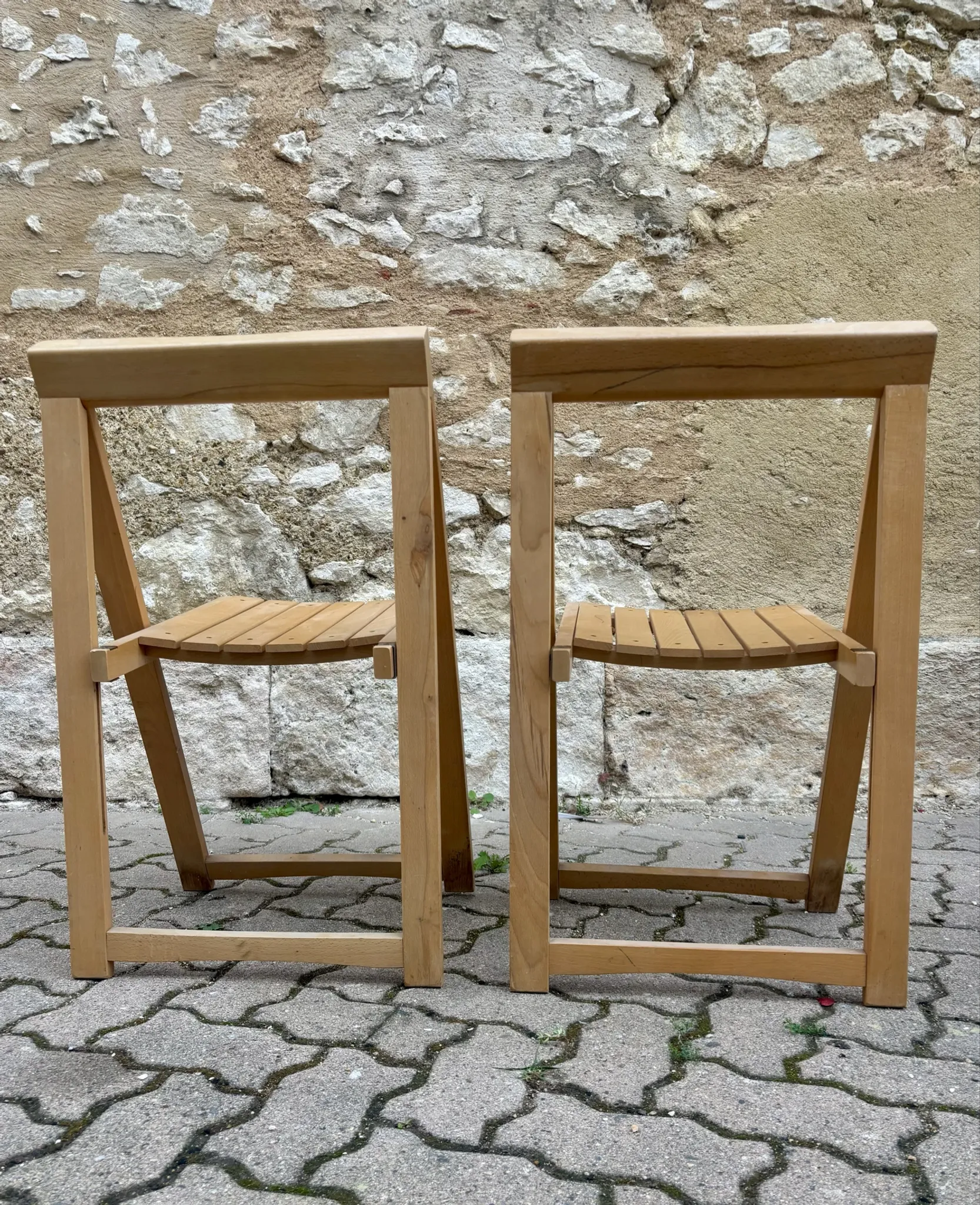 Vintage folding chairs Trieste – Aldo Jacober 1960