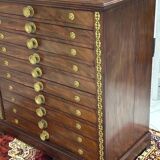 Antique mahogany architect's furniture from the end of the 19th century
