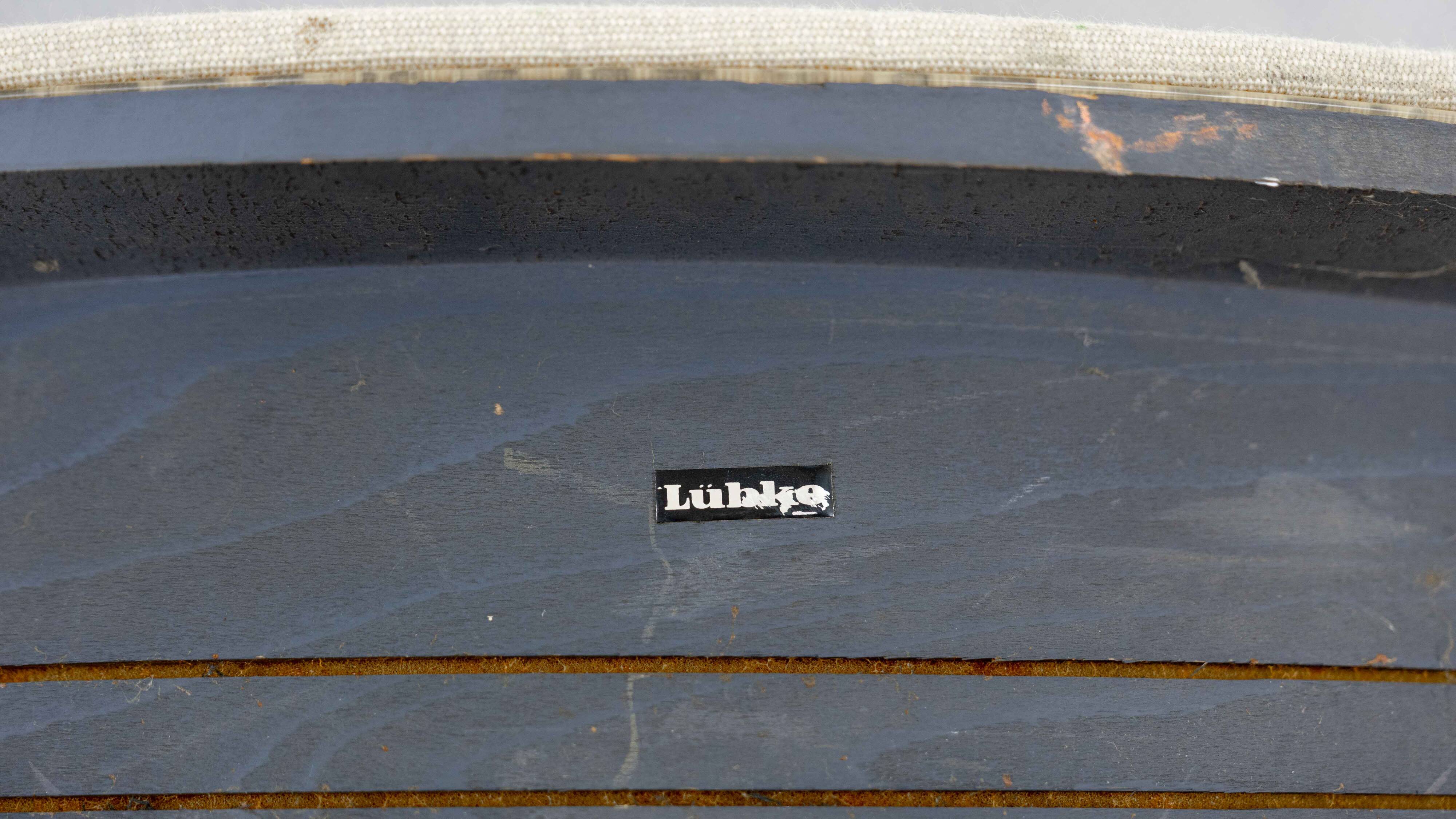 Pair club chairs, model 206 by lübke, 60s