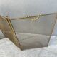 Antique fireplace screen from the 19th century, Napoleon III spark guard.