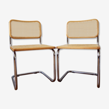 Lot of 2 B32 Marcel Breuer Cesca chairs