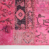 7x10 distressed pink turkish rug 300x208cm