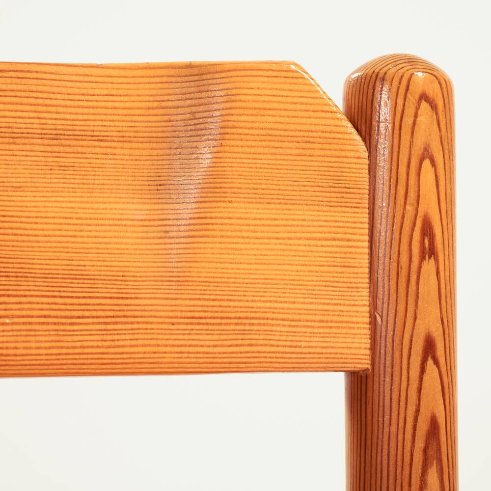 Minimalist japandi pine wooden chairs, 4