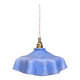 Vintage blue opaline lampshade pendant light