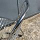 Vintage Italian design chrome metal chair from the 70s