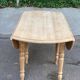 Interior's extendable round dining table with shutters, renovated in solid wood, 15