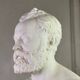 White marble statue bust signed Cassano