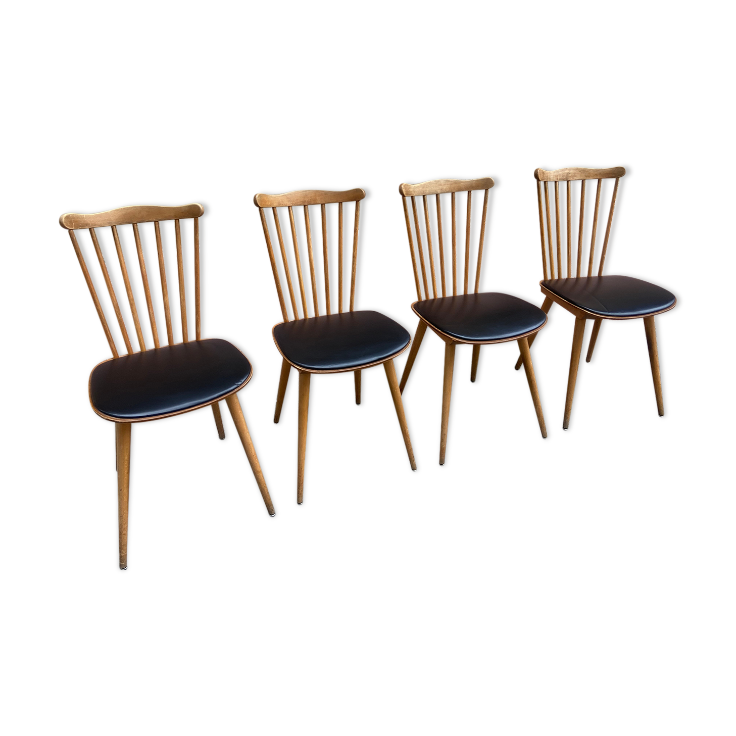 Série de 4 chaises Baumann vintage