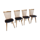 Série de 4 chaises Baumann vintage