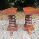 Pair of bedside tables press screws