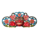 Hand Carved Balinese Boma Mask: Indonesian Hindu Entrance Wall Decor