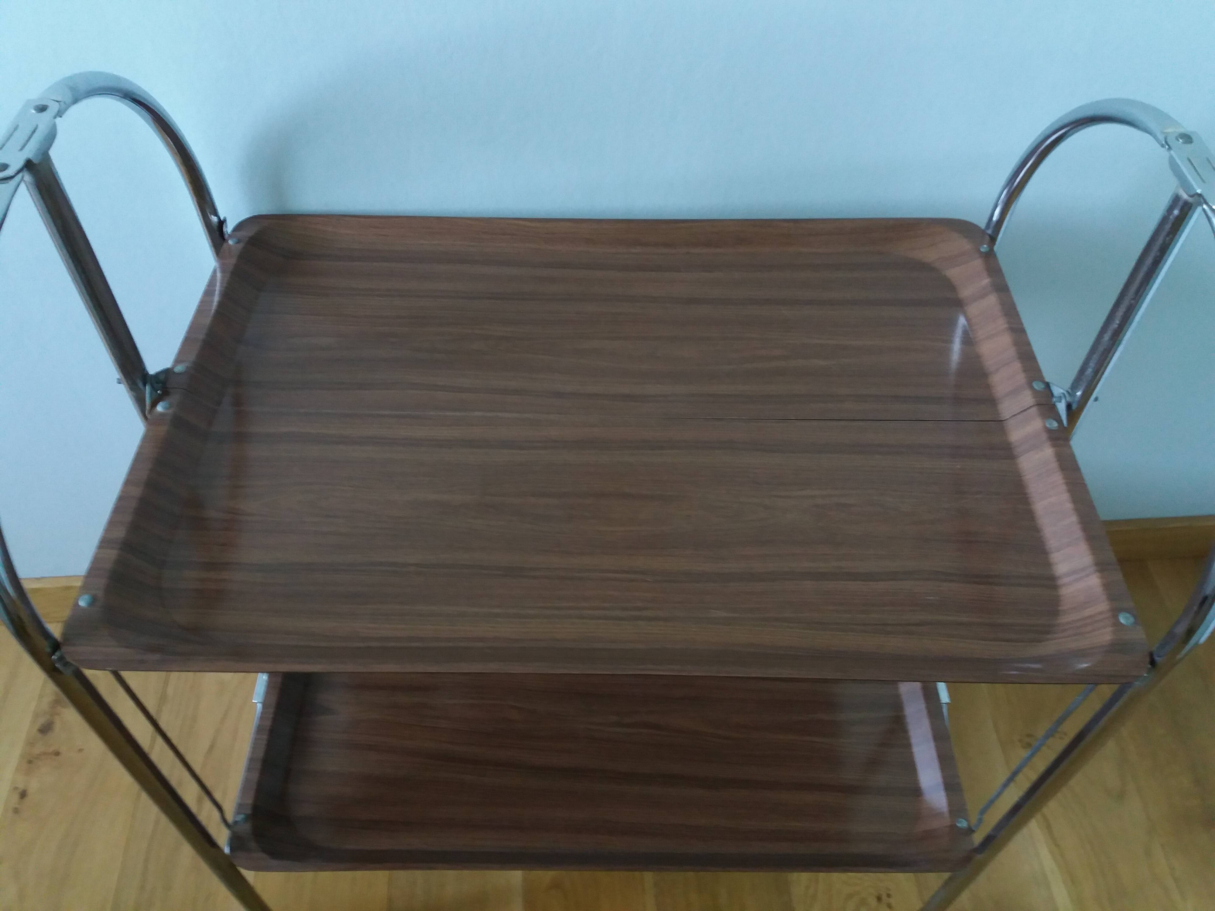 Folding trolley on wheels