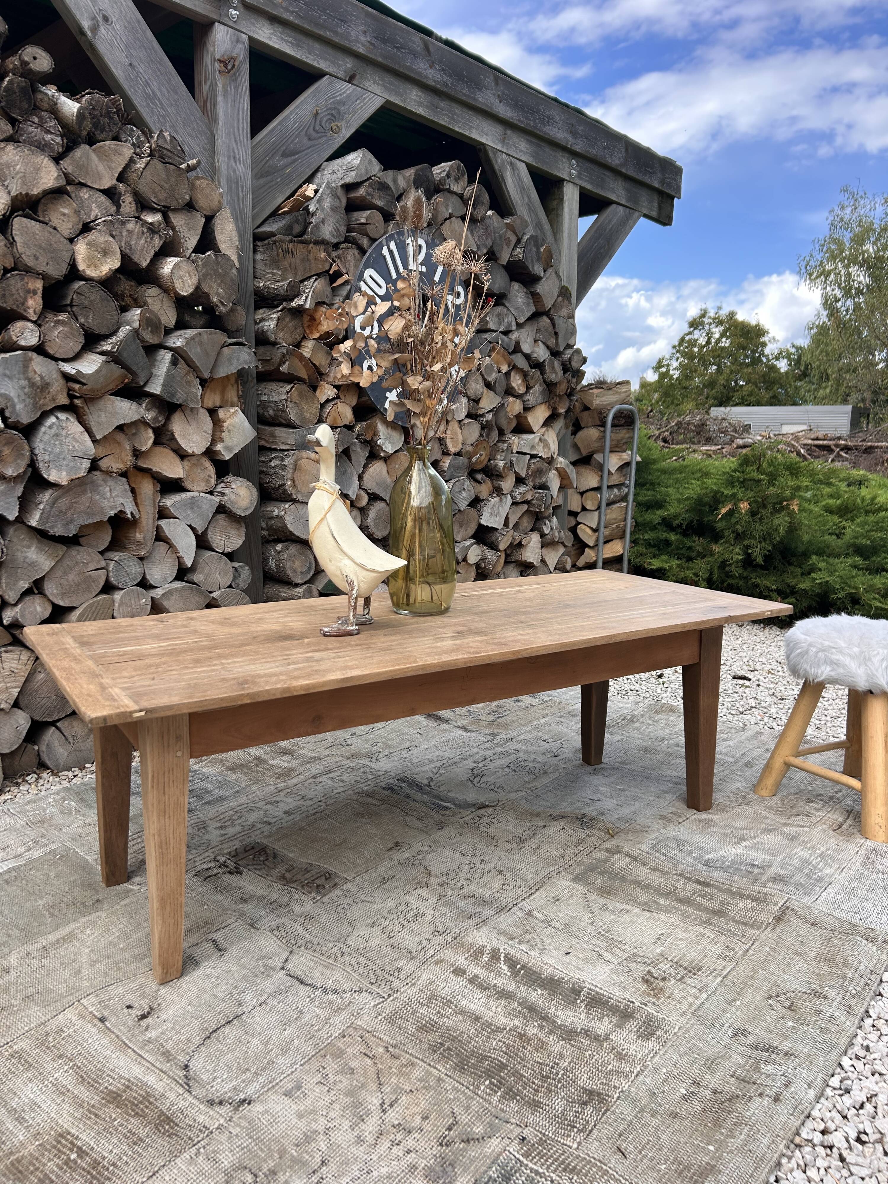 Renovated solid wood coffee table