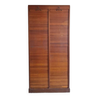 Trade furniture - double curtain filing cabinet - vintage