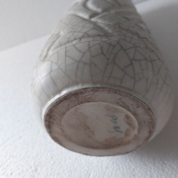 Vase craquelé mat