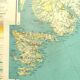 Vintage Map Iceland Greenland Canada 1968