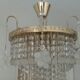 Bohemian glass chandelier vintage