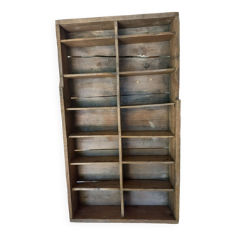 Box drawer wooden shelf