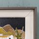 Mid-Century Modern Swedish Oil Painting "White Village" Vintage Framed Landscape
