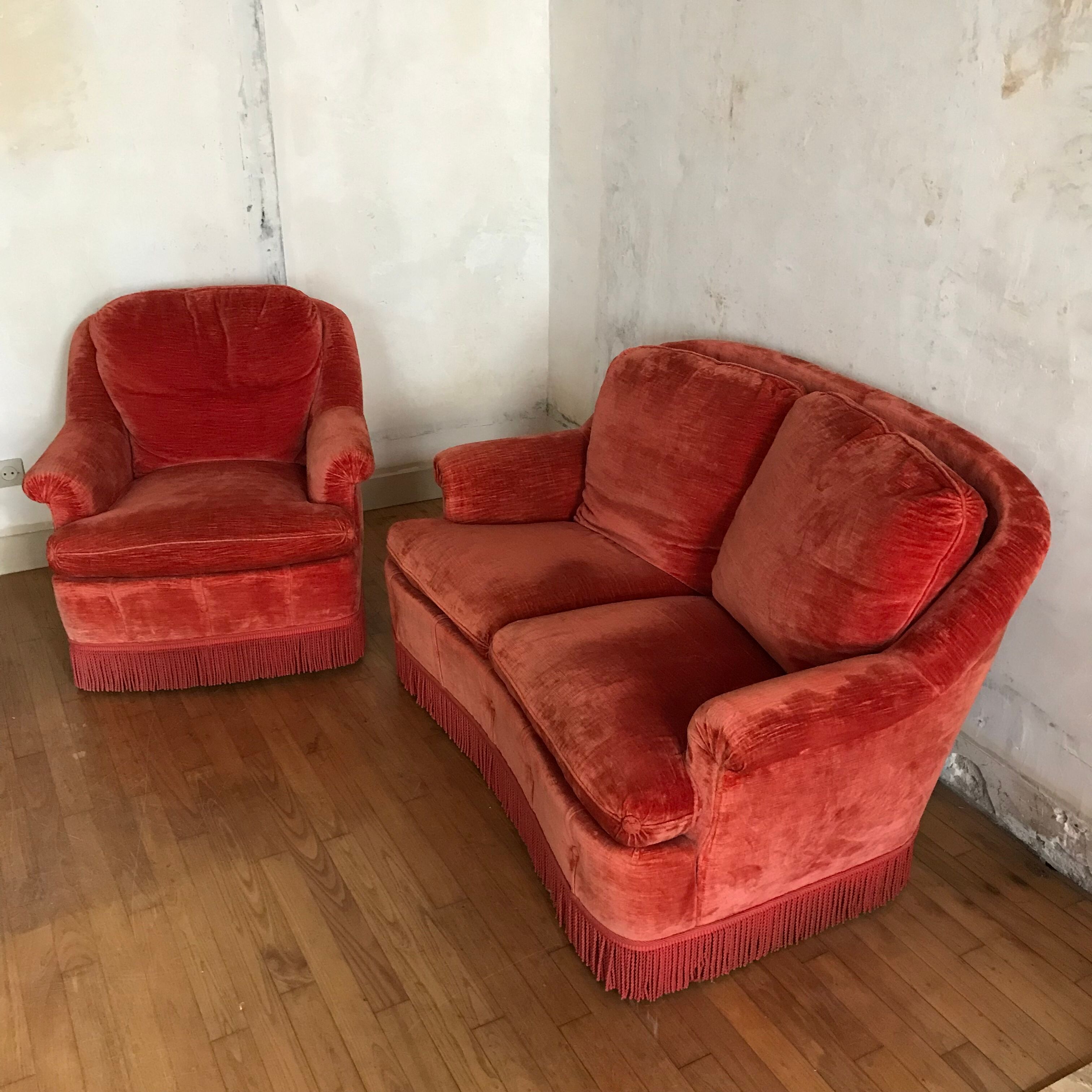 Canapé 2 places et son fauteuil